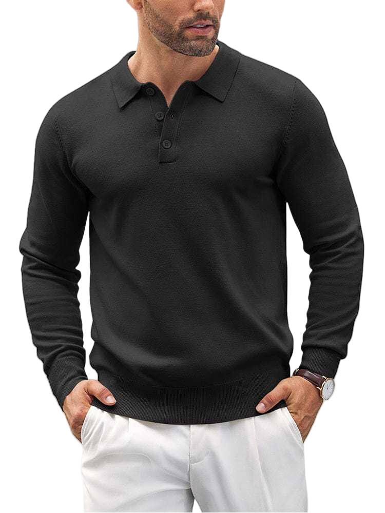 Men's Comfortable Casual Knit PoloShirts