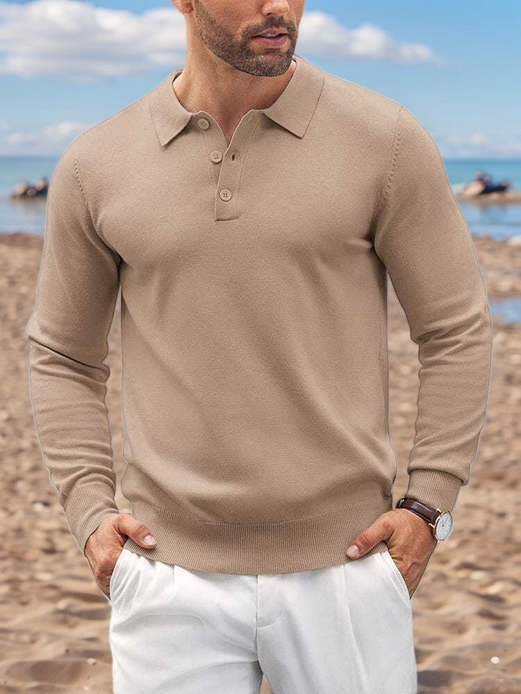 Men's Comfortable Casual Knit PoloShirts
