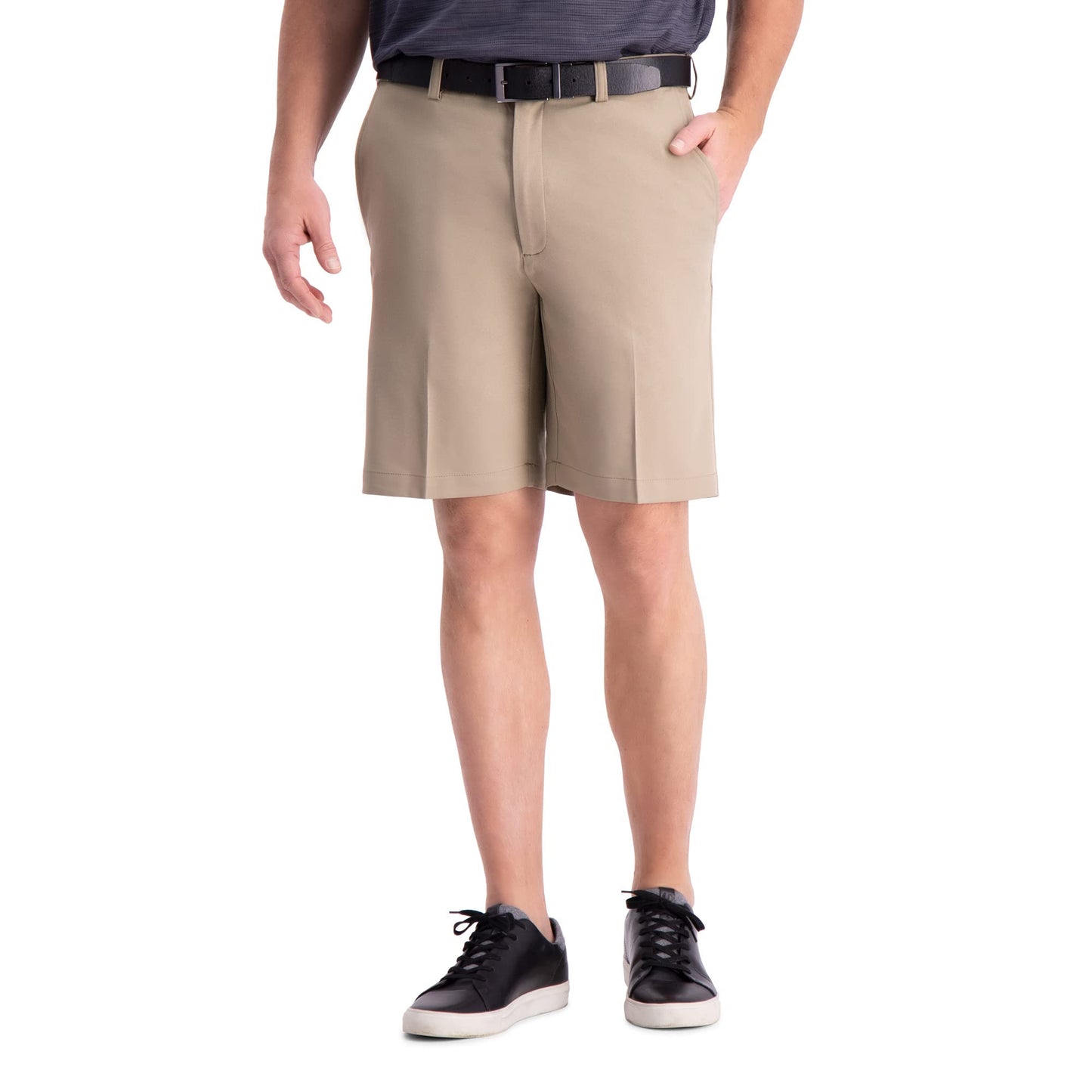 Men's Cool 18 Pro Straight Fit Flat Front 4-Way Stretch Expandable Waist Shorts