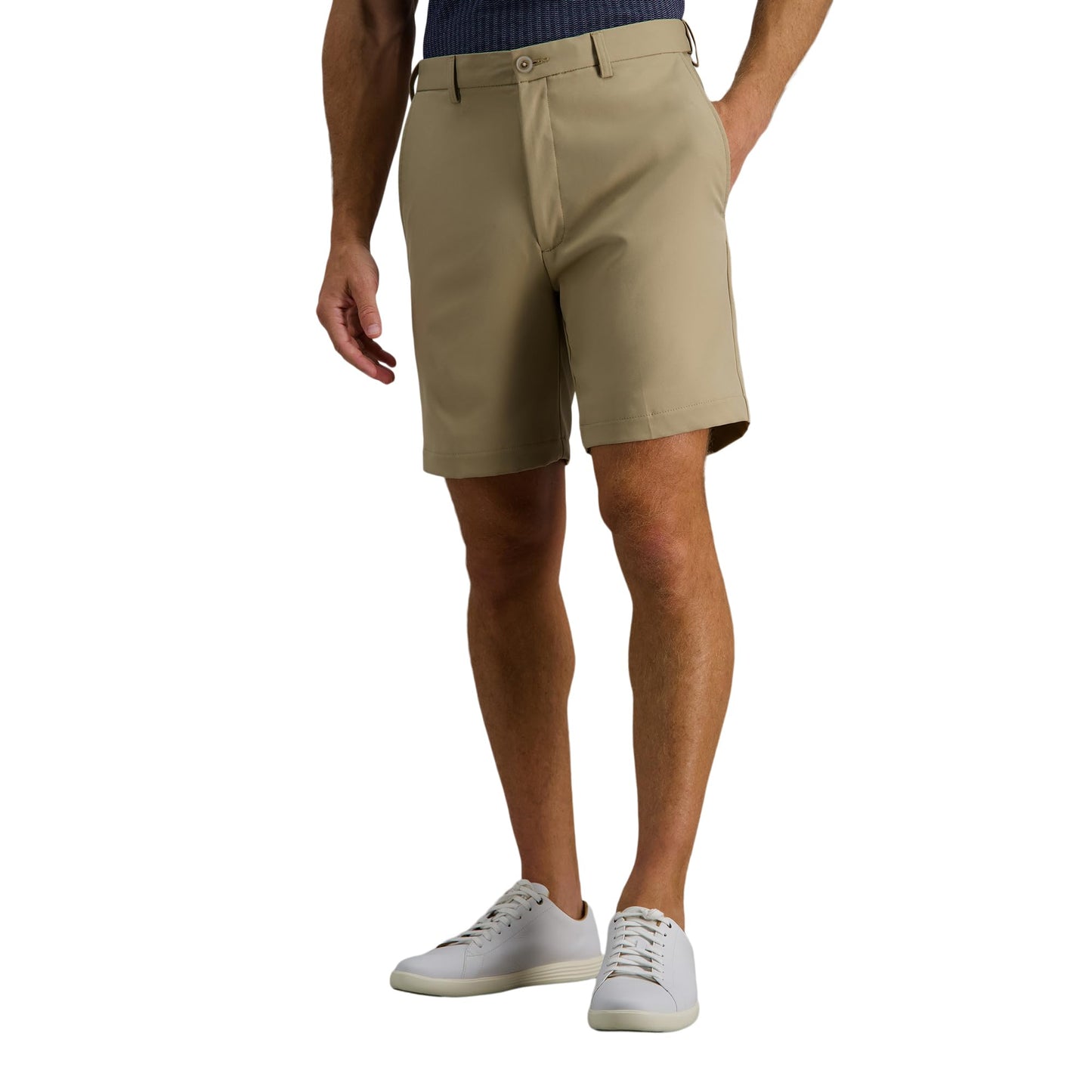 Men's Cool 18 Pro Straight Fit Flat Front 4-Way Stretch Expandable Waist Shorts